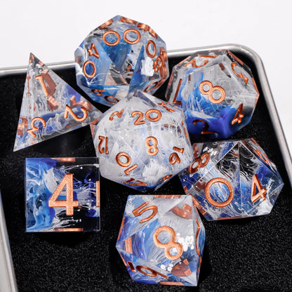 Dice 7pcs Handmade. Many varieties to choose from.