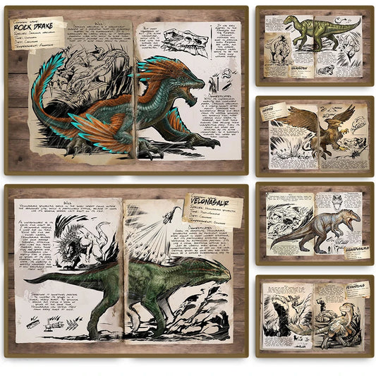 ARK Survival Evolved Art Dinosaur Series Posters