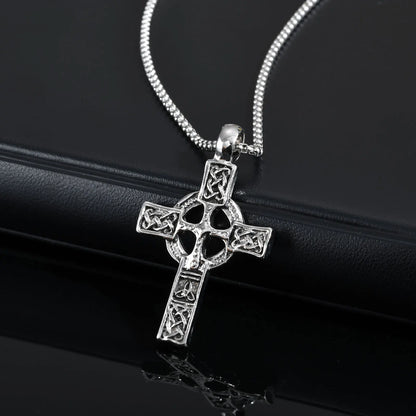 Nordic Celtic Knot Cross Necklace