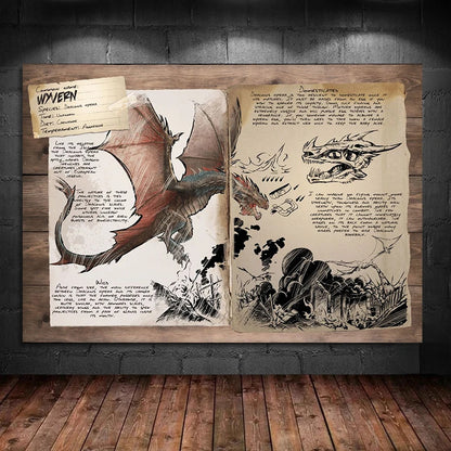 ARK Survival Evolved Art Dinosaur Series Posters