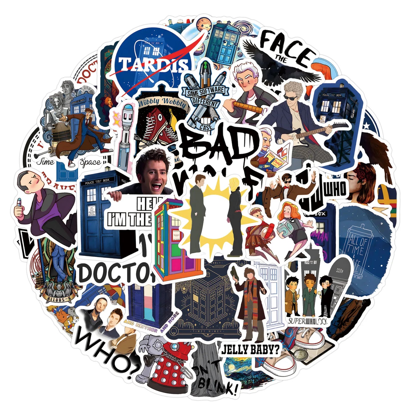 10/55/110PC WHO Stickers