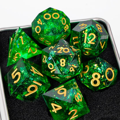 Dice 7pcs Handmade. Many varieties to choose from.