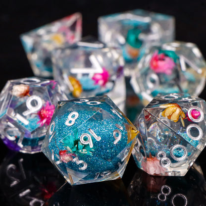 Dice 7pcs Handmade. Many varieties to choose from.